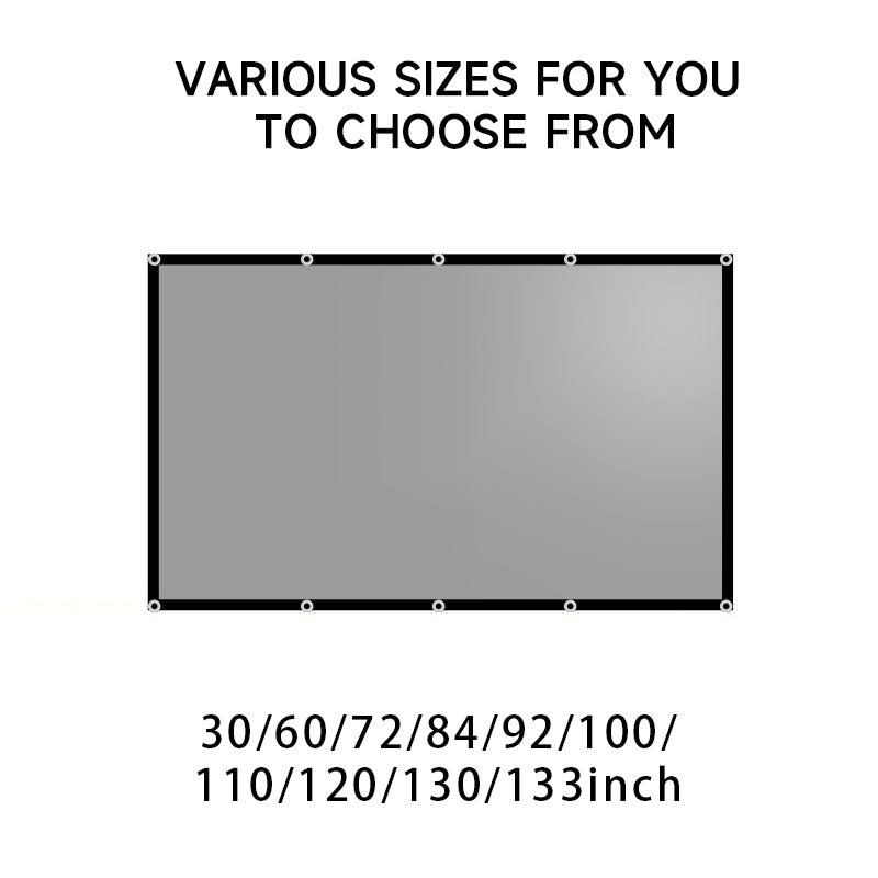 Home projection, outdoor theater, business presentation, anti-glare screen, extremely portable, easy to unfold